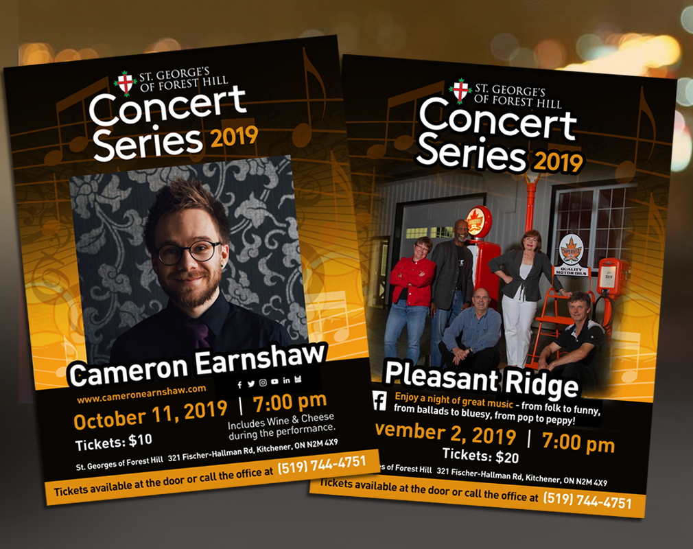 concert poster designs for church