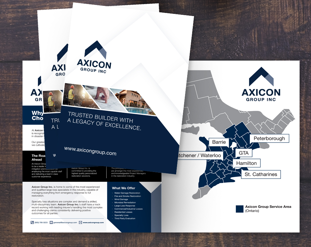 brochure design front and inside pages